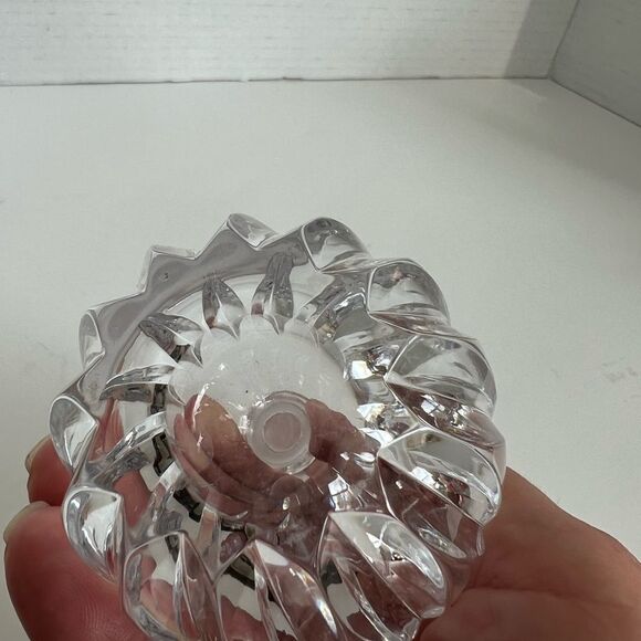 VINTAGE CUT GLASS PERFUME BOTTLE WITH STOPPER - Picture 3 of 6